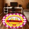 1pc Boteco, Beer Round Chair mat Area Rug - Non-Slip, Floor Mat for Office, Bedroom, home decor Christmas Gift p0811223