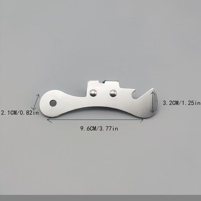 

2pcs Multifunctional Bottle Opener Stainless Steel Safety Side Cut Manual Can Opener Ergonomic Can Opener Can Kitchen Tools 2pcs срібний