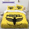 Wellington Phoenix FC Pattern Bedding Home Decoration Birthday & Festival Gift (1 * Duvet Cover + 2 * Pillowcase, Without Core)