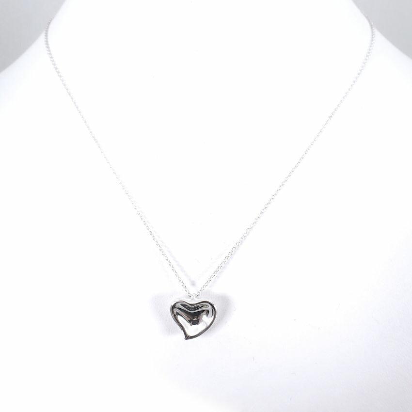 [Used] TIFFANY 925 Full Heart Pendant/Necklace/g538-63
