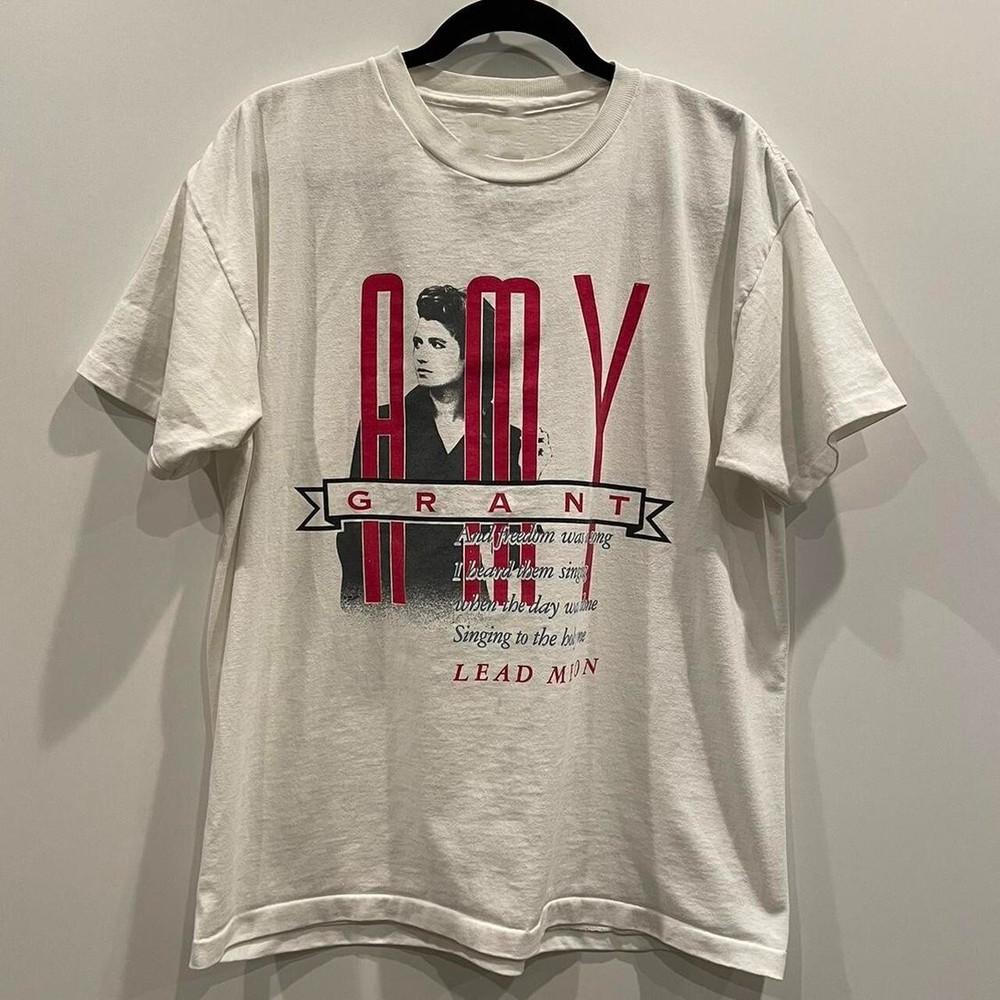 Винтажная хлопковая белая унисекс футболка Amy Grant Gift For Fans Tour Все размеры BT151 Унисекс футболка M