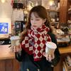 Christmas new series scarf new fashion warm knitted scarf autumn and winter student couple gift shawl