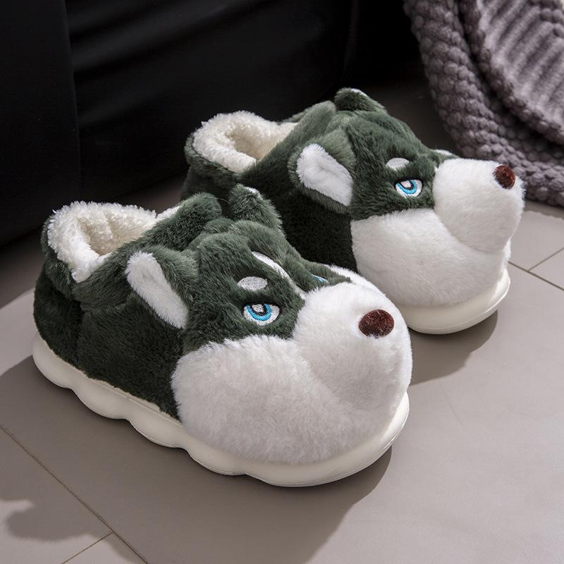 Pánské zimní 2024 teplé plyšové domácí pantofle