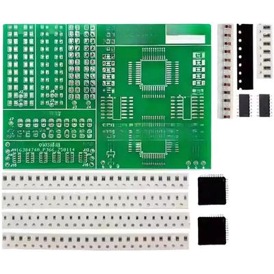FOR SMD Soldering Practice Kit with 106 Components Including LQFP 44 and 14 Chips for Electronics Hands On Skill Improvement