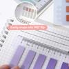 100 Sheets Color Transparent Waterproof Loose-Leaf Label Sticky Notes Index Tab Strip School Office School Stationery Supplies