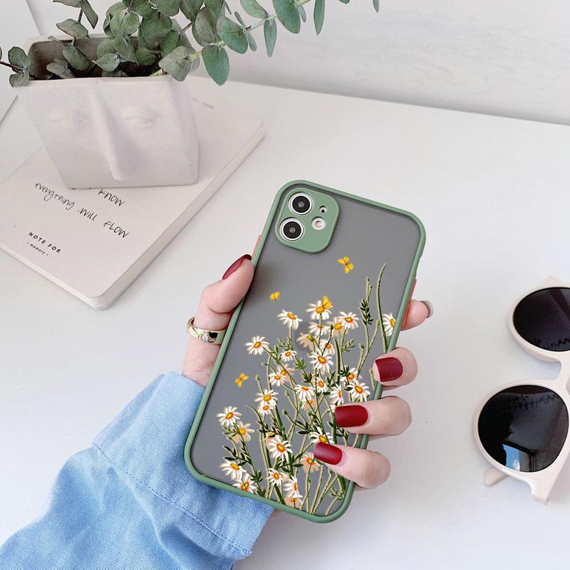 Butterfly Lavender Higan Flower Phone Case For iphone 16 plus 12 13 mini 17 11 15 14 pro max X XR XS Max Shockproof Shell Cover