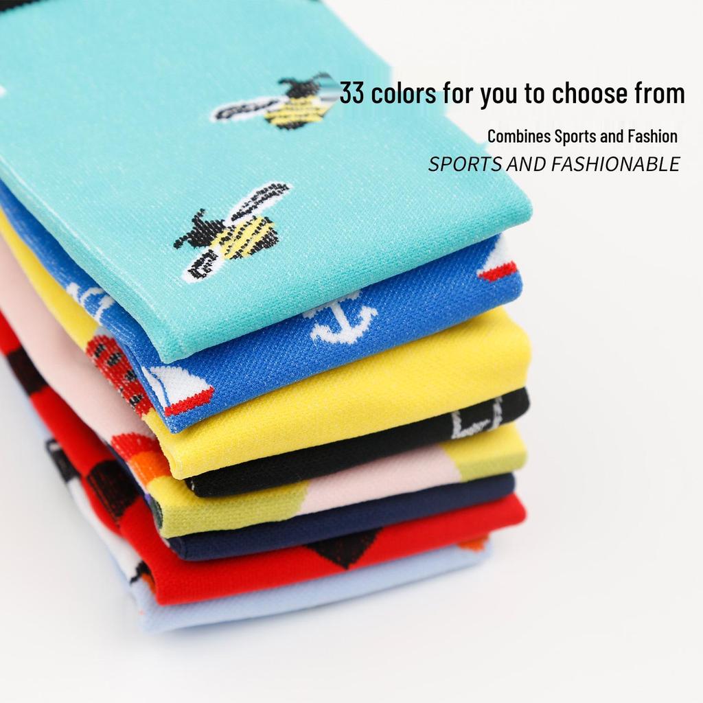 33 Styles: Sports Compression Long Socks - Elastic & Colored