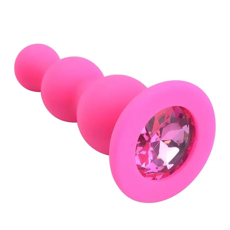 Mini Anal Plug Sex Toys Silicone Crystal Annal Extreme Butt Buttplug for Woman Prostate Massager Stimulator Adult Tooys Man