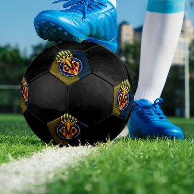 Villarreal CF Soccer Ball, Colorful, Suitable for All Ages, Machine-stitched, PVC Material, Competition Grade, Durable and High Bounce