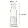 Electric Juicer Cup 6 Blades Blender Milkshake Machine USB Portable Fruit Milk Mixing Tool Mini Fresh Juice Blender Sport Bottl