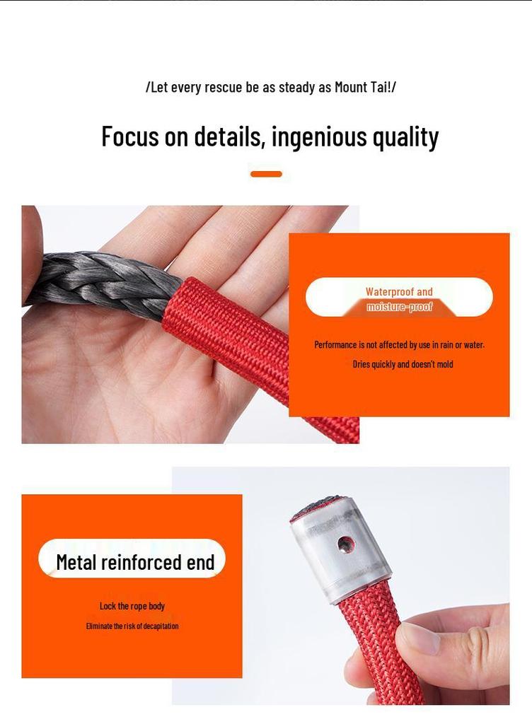 Heavy-Duty Off-Road Emergency Tow Rope