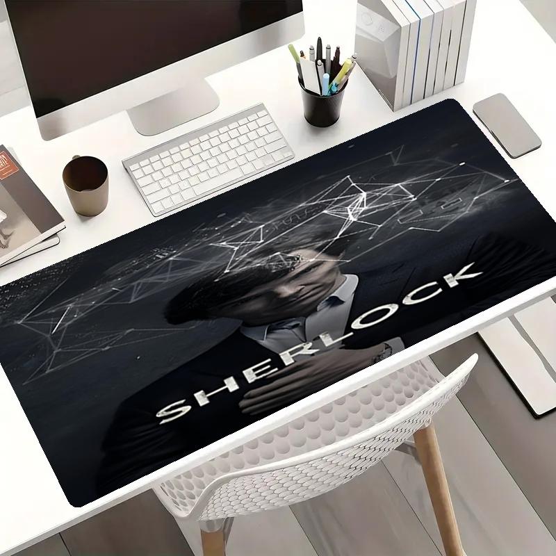 Sherlock Theme Mouse Pad, Non Slip Rubber Base, Multifunctional Office & Home Decor, Perfect for Workspace Personalization.