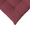Seat Cushions 4 pcs Burgundy Red 40 x 40 x 6 cm Fabric
