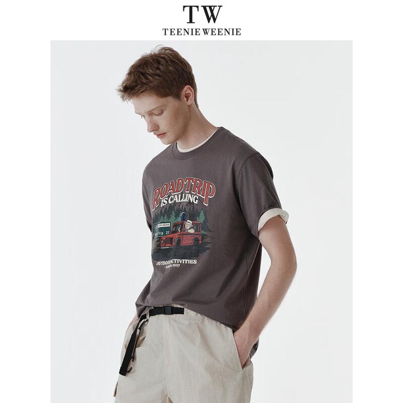 Teenie Weenie Men's Cotton Bear Print Short Sleeve T-Shirt