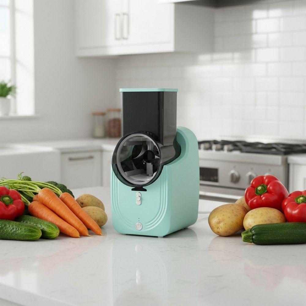 Long Battery Life Automatic Vegetable Shredder Efficient Vegetable Slicer  Home