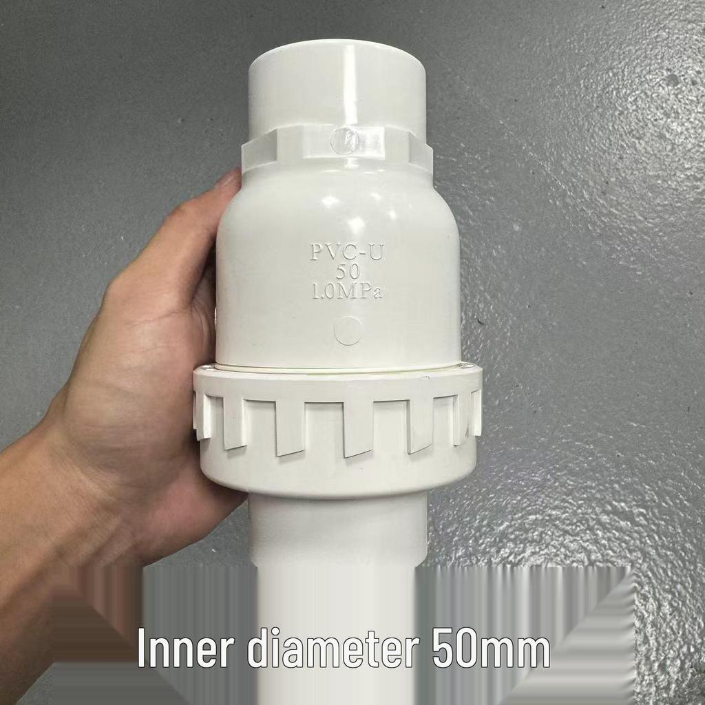 Liansu PVC Vertical Ball Check Valve – One-Way Backflow Preventer for Low Water Pressure and Anti-Backflow.