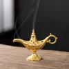 1 peça Queimador de Incenso Vazado Estilo Chinês Retro Xiangyun Lâmpada Mágica Torre de Aromaterapia Para Decoração de Mesa Meditação Yoga Presente