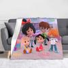 Super Soft Cleo & Cuquin Anime Throw Blanket Premium Flannel Fleece Lightweight Bed Blanket Cozy Plush Blankets All Season Use