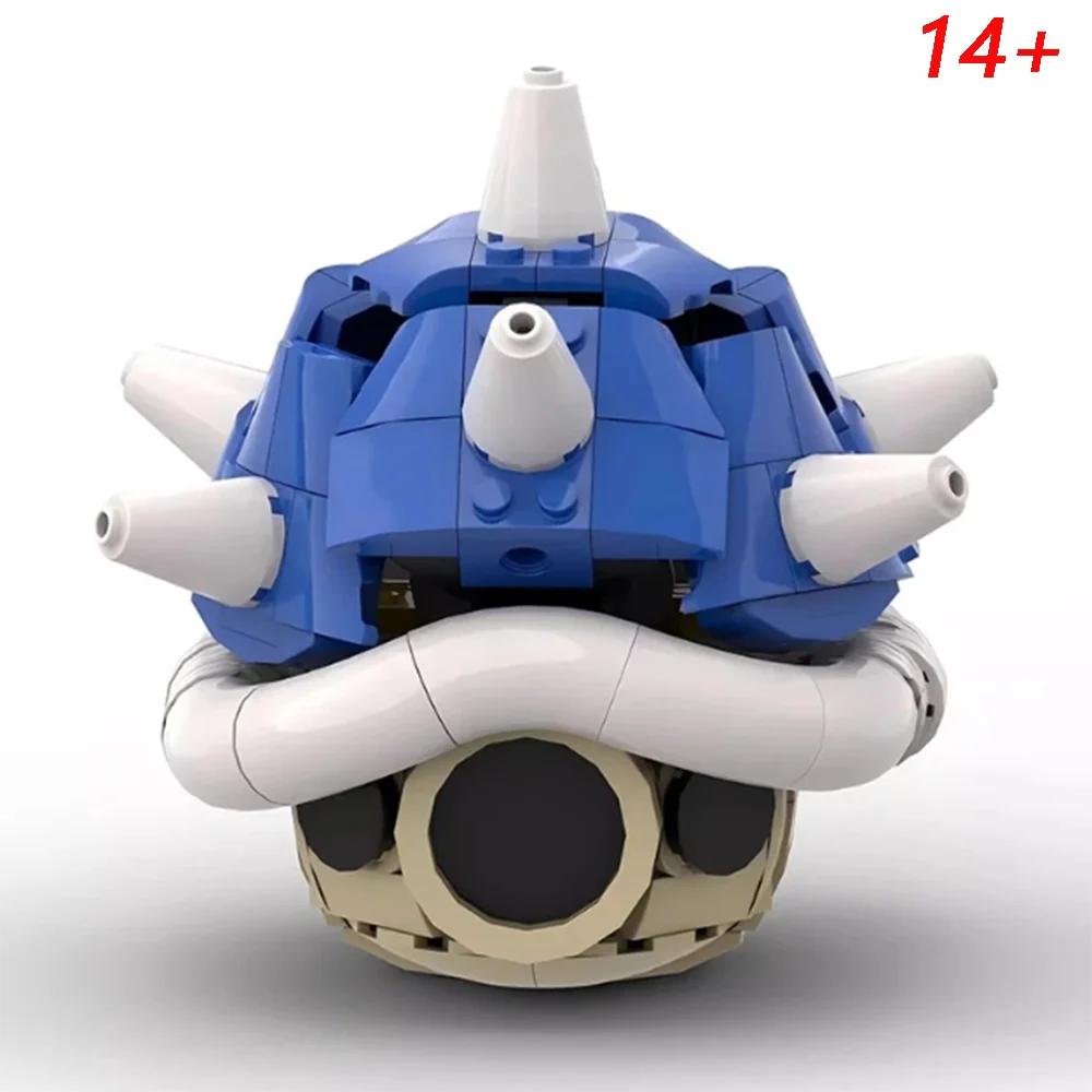 2025 Relive Childhood! MOC 40787 Spiny Shell Turtle Kart Anime Blocks Sets DIY for kids Cute Pets Christmas Birthday Gift&Toys