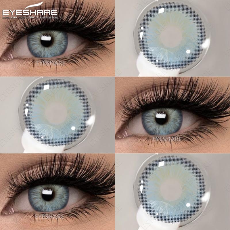 Eyes 1 Pair Colored Contact Lenses For Eyes Korean Brown Contact Lenses 14.5mm Big Eye Lenses Annual Student Beauty