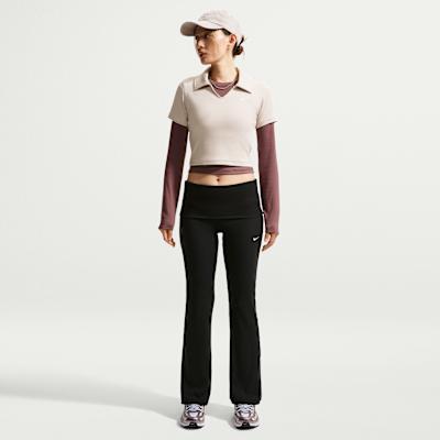 Nike Polo Shirts Women's Beige Lapel Moderate