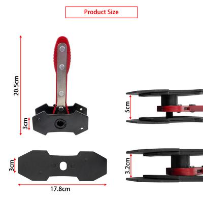 Car Brake Caliper Press Tool 360 Degree Swing Ratchet Wrench Disc Brake Caliper Piston Spreader with 2 Extra Pcs Steel Plates