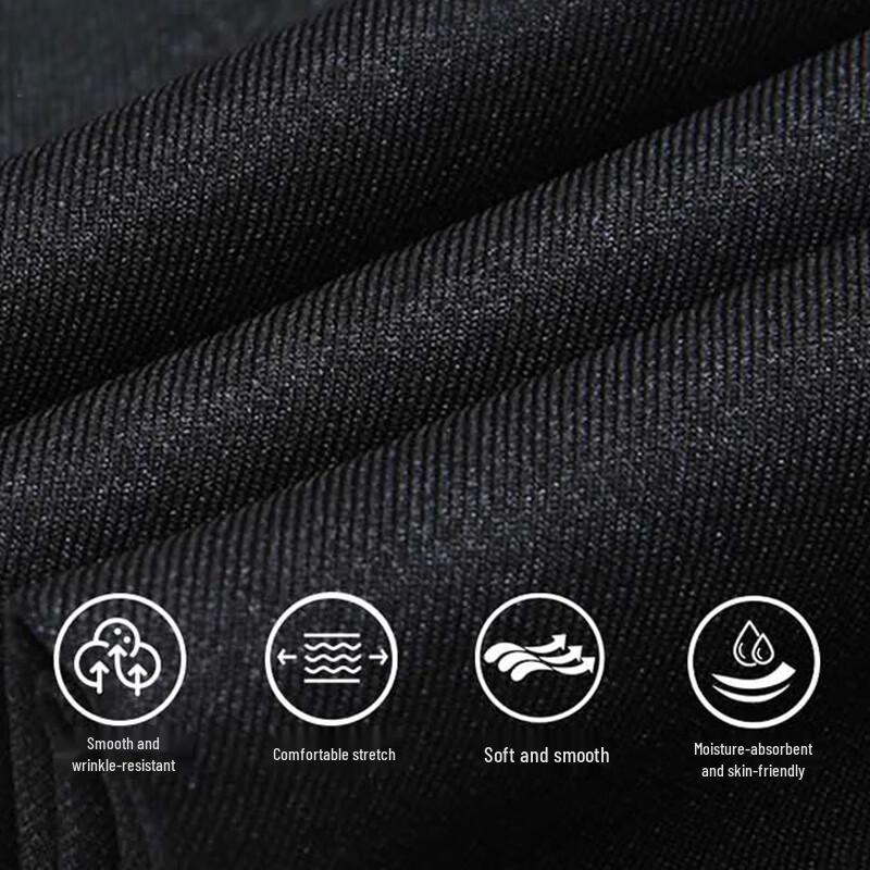 ROMON Men's Autumn/Winter Thick Casual Business Trousers