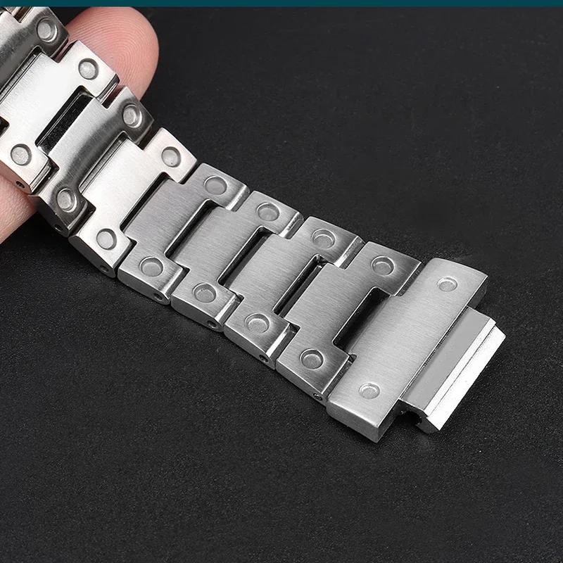 Solid Stainless Steel Watchband for Casio G-Shock GWM5610 DW5600 GW-5000 G-5600 GA2100 GM5600 GM2100 Men's 16mm Watch strap