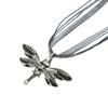 SUMENG New Fashion 2026 Crystal Dragonfly Ribbon Pendant Necklace for Women Girls Jewelry Holiday Gifts