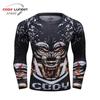 Men's Long Sleeve Elastic Compression Shirt - Anti-Abrasion Jiu-Jitsu Training Body Shaper