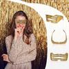 Gold Fingers Glasses Women One Piece Bar for Party Cosplay Extraordinary Fashion Novelty Hand Shape Headgear