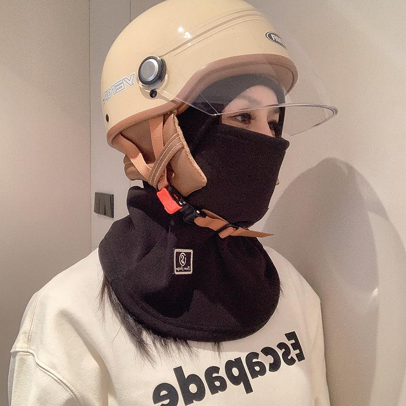 Winter versatile warm riding mask Australian velvet warm mask hat fleece household windproof and cold-proof riding outside