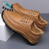 Men's Shoes Outdoor Tooling Shoes Big Head Leather Shoes Spring and Autumn Low-top Cowhide Surface Handmade Commercial Leather Shoes