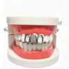 Gold Silber Farbe Zähne Grillz CZ Zirkon Körperschmuck Hip Hop Zahnkappen Street Style