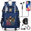 2026 Sports Soccer USB Large Capacity Backpack for Middle High School Students Travel Unisex