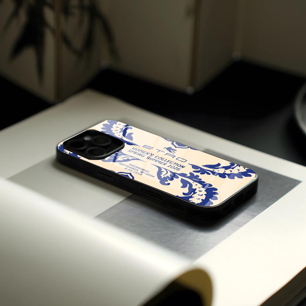 

Женский чехол Etros для телефона со стеклом для IPhone17 Air 16 15 17 14 Pro Max 13 12 11 X XS XR Plus Для Samsung S 26 24 23 Fresh 22 Ultra Galaxy S26 Plus