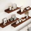Decorative Wooden Floating Shelf Minimalist Style Bookshelf Organizer  Kitchen