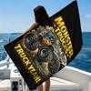 1pc M-Monster Trucks Large Tires Beach Towel Super Absorbent Suitable for Beach Vacation Pool Summer Gift for Friends And Kids