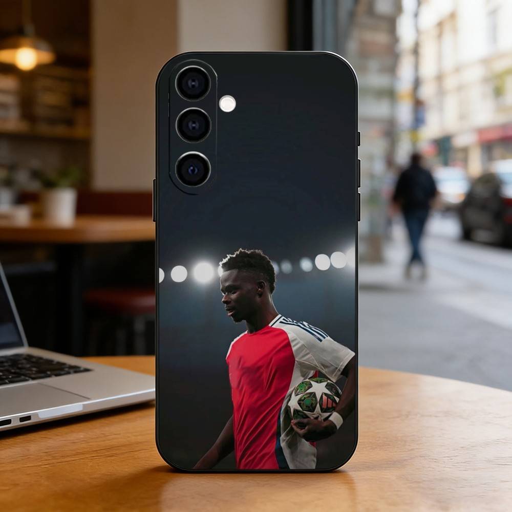 Epc B-Bukayo S-Saka Fußball Handyhülle Für Samsung Galaxy A73,A72,A71,A70,A53,A52,A51,Weiche Silikon Schwarze Hülle