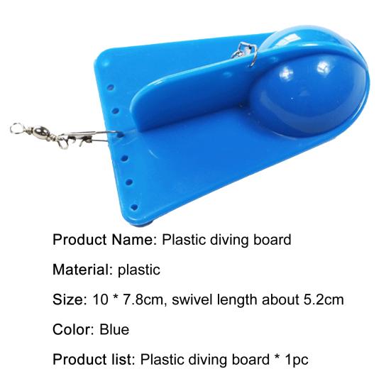 Fishing Trolling Diving Plate Portable Plastic Deep Sea Trolling Planer Board Fishing Supplies