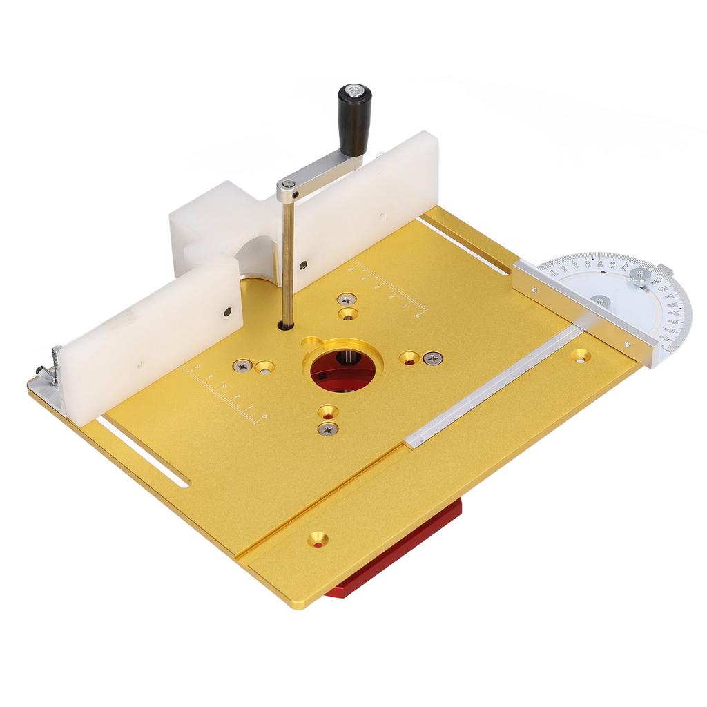 Router Lift with Top Plate Router Lifting Base Woodworking Slotting Trimming Chamfering Table Top