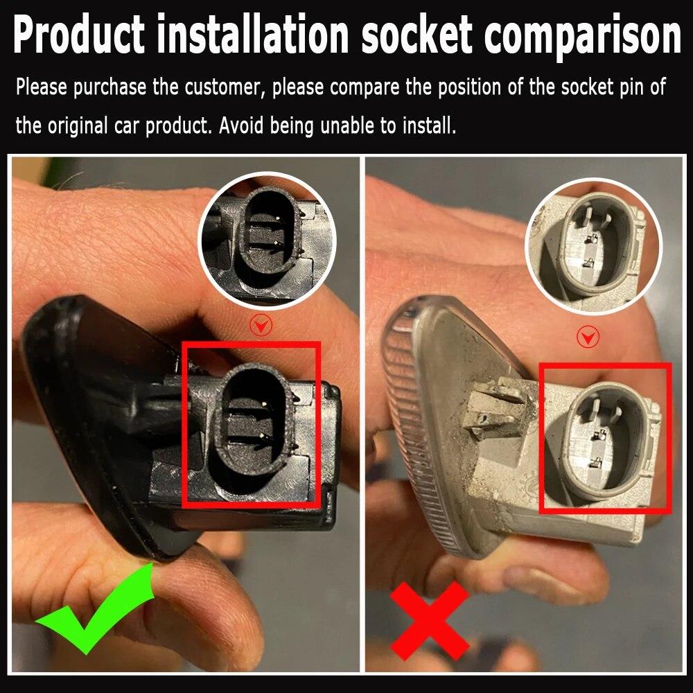 Dynamic Flowing LED Side Marker Turn Signal Light For BMW X5 E70 X6 E71 E72 X3 F25 Sequential Lamp Blinker