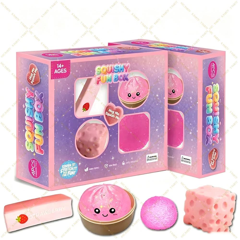 Dumpling Squishy Adventskalender Mysterieus Zacht Fidget Gesimuleerde Angstverlichting 24Dagen Aftelkalender Kerstfeest Cadeau