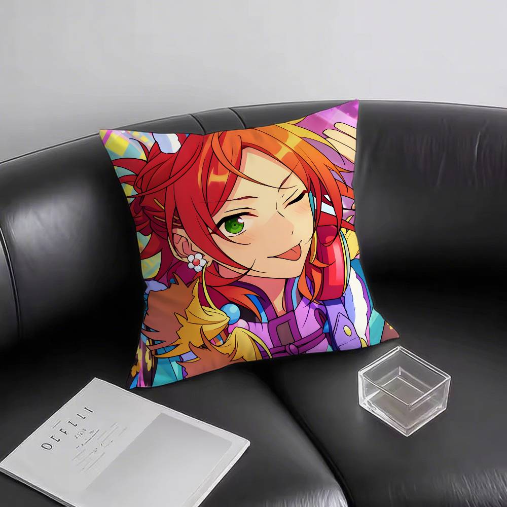 1 Stück Yuta Aoi Kissenbezug Mode Quadratischer Kissenbezug Schlafzimmer Sofa Zimmer Ins Dekoration Freizeit