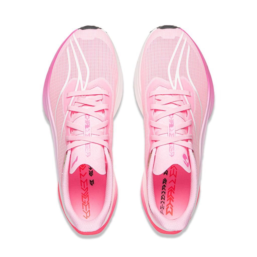 Li Ning Feidian 6 Challenger Dämpfung, abriebfest, flacher Freizeit-Laufschuh für Damen, Pink, ARMW004-11