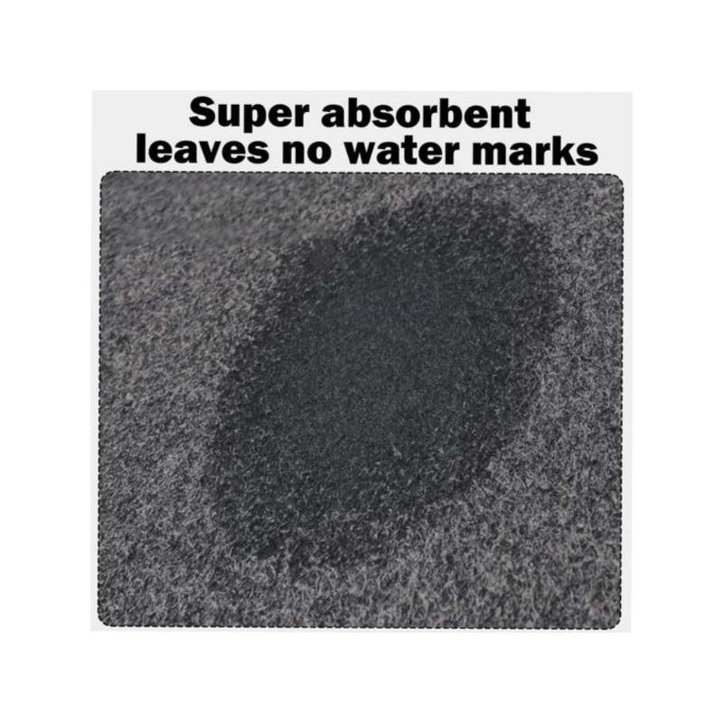 Household Cleaning Kit, 2 Streak-Free 30*40cm Microfiber Cloths + 2 Pairs Nitrile Protective Gloves for Glass & Mirror Cleaning