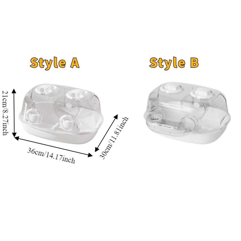 Detachable Hamster Habitat Transparent Small Animal Cage Durable Hamster Cage  Small Animals