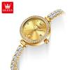 OLEVS Luxury Quartz Watches for Women Elegant Full Diamond Auto Date Waterproof Bracelet Wristwatch Original Ladies Watches 2998