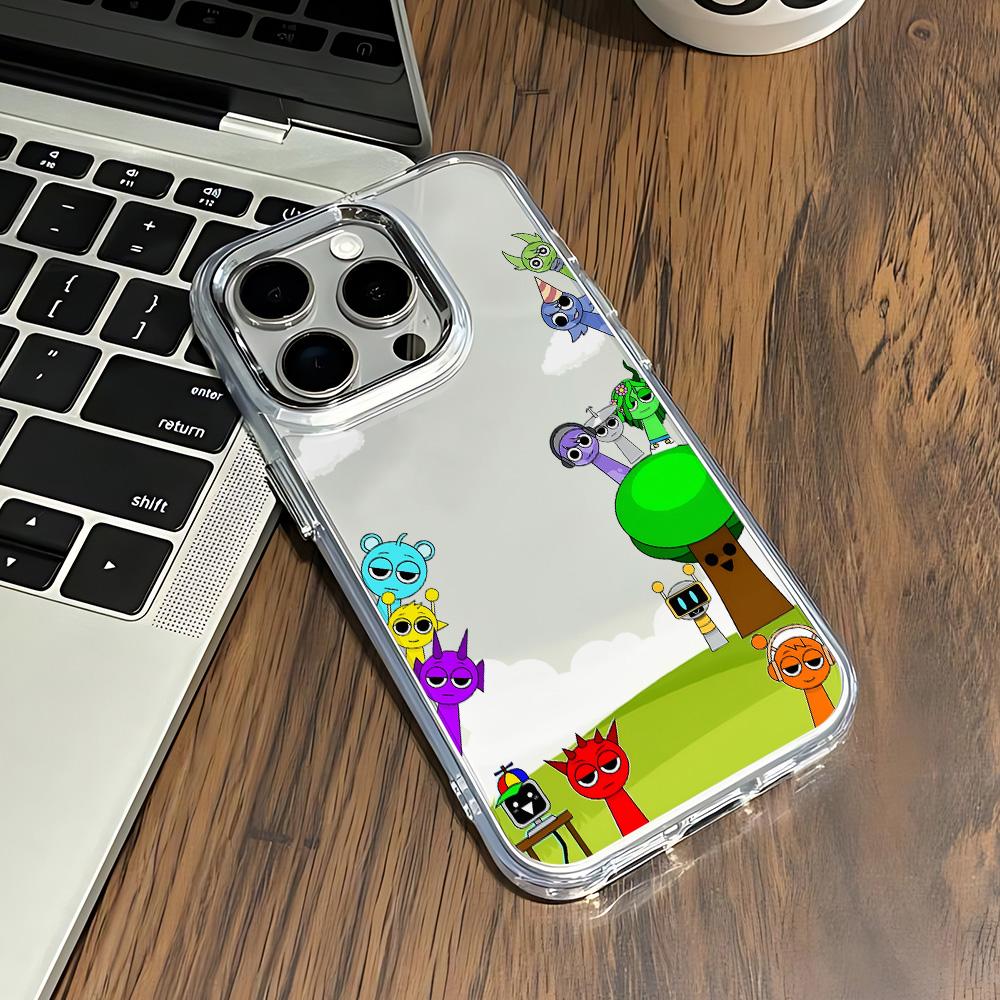 

Мультяшний чохол для телефону S-Sprunkis Game для Xiaomi Redmi A3 A5 10C 12 13 13C 14C Note10 11 12 13 14 Pro Plus 4G 5G Прозорий чохол Redmi 12 4G