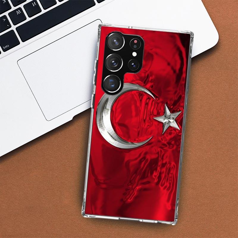 Turkey Turkish Flag Phone Case For Samsung Galaxy S24 S23 S22 Ultra S21 S20 Fe S10 Plus S10E S9 S8 + Shell Coque
